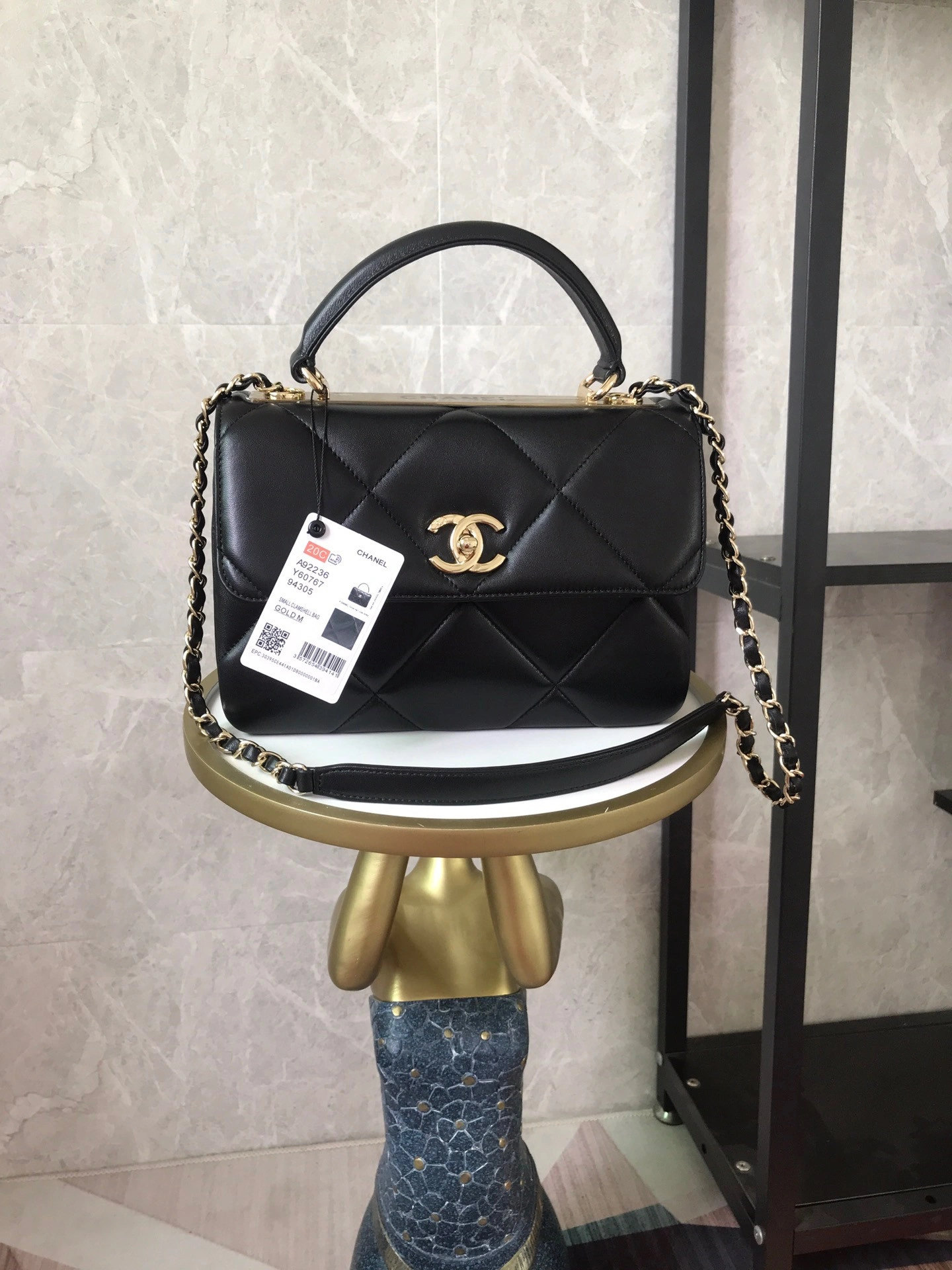 CHANEL FLAP BAG WITH TOP HANDLE BestValue 1012 - Image 3