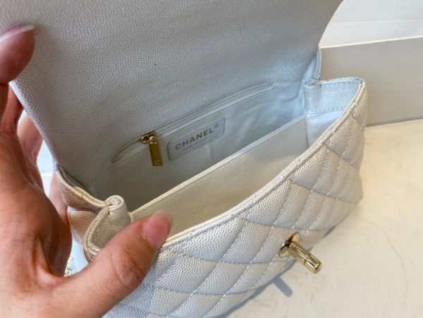 Trendy CHANEL FLAP BAG WITH TOP HANDLE 1037 - Image 9