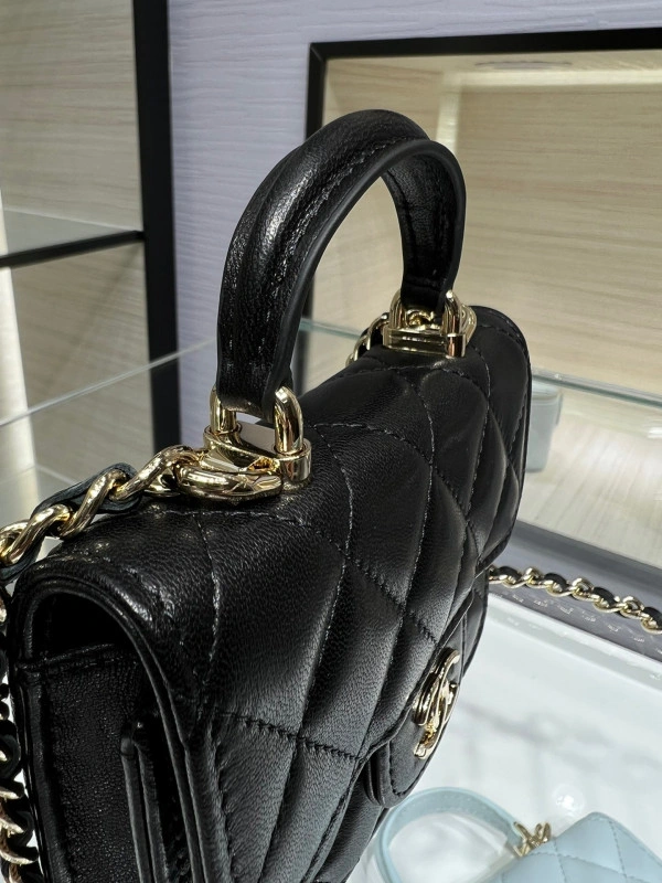 CHANEL FLAP COIN PURSE WITH CHAIN NewStyle 1321 - Image 5