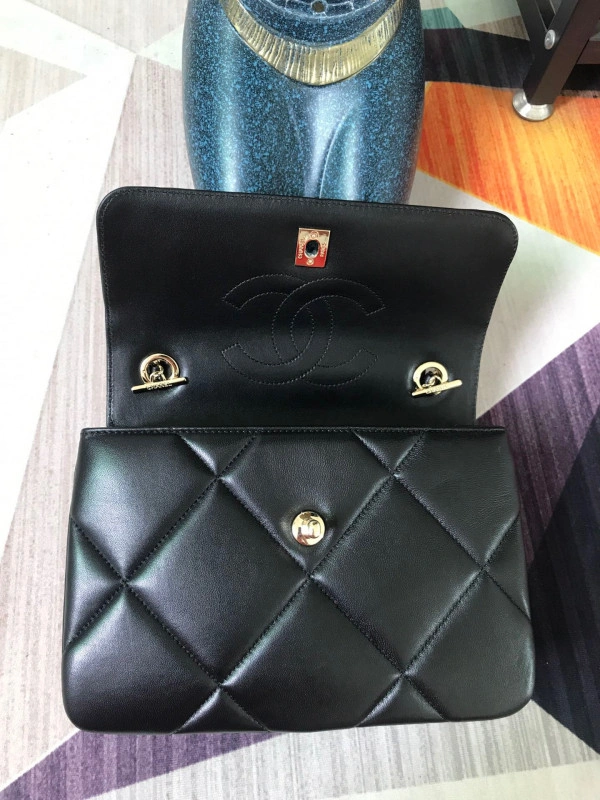 CHANEL FLAP BAG WITH TOP HANDLE BestValue 1012 - Image 8