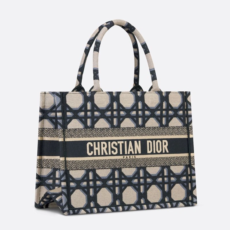 BestValue 7499 Dior Book Tote In Macrocannage Motif Canvas Blue - Image 3