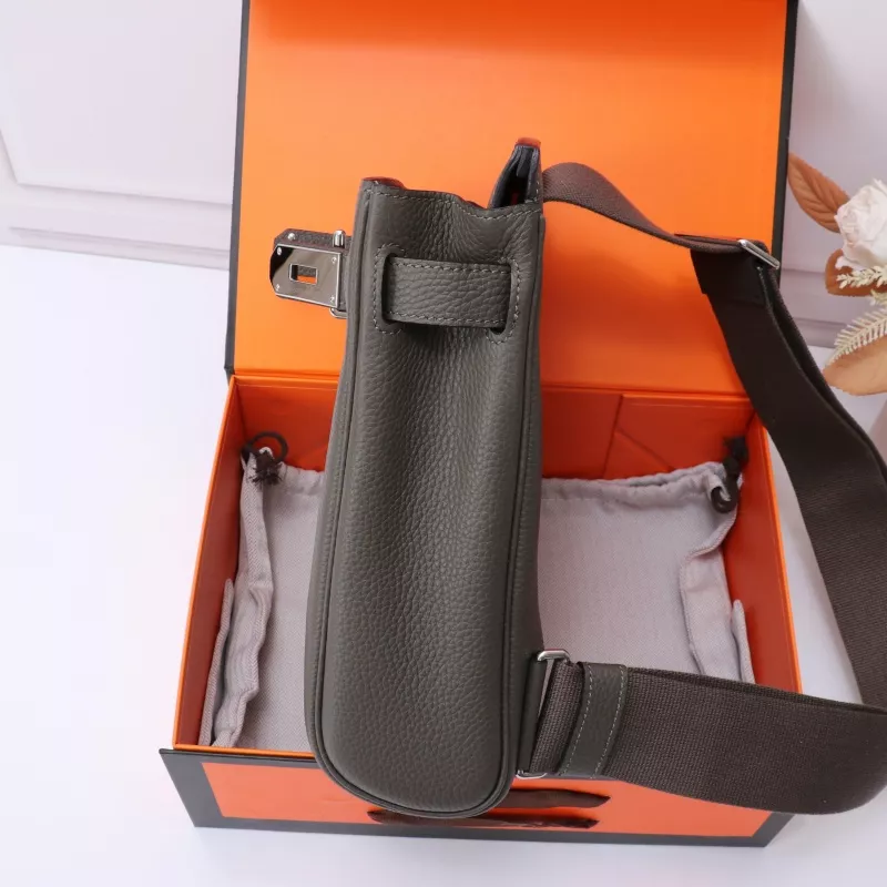 BestValue 7793 Hermes AAA Quality Messenger Bags In Black For Unisex - Image 6