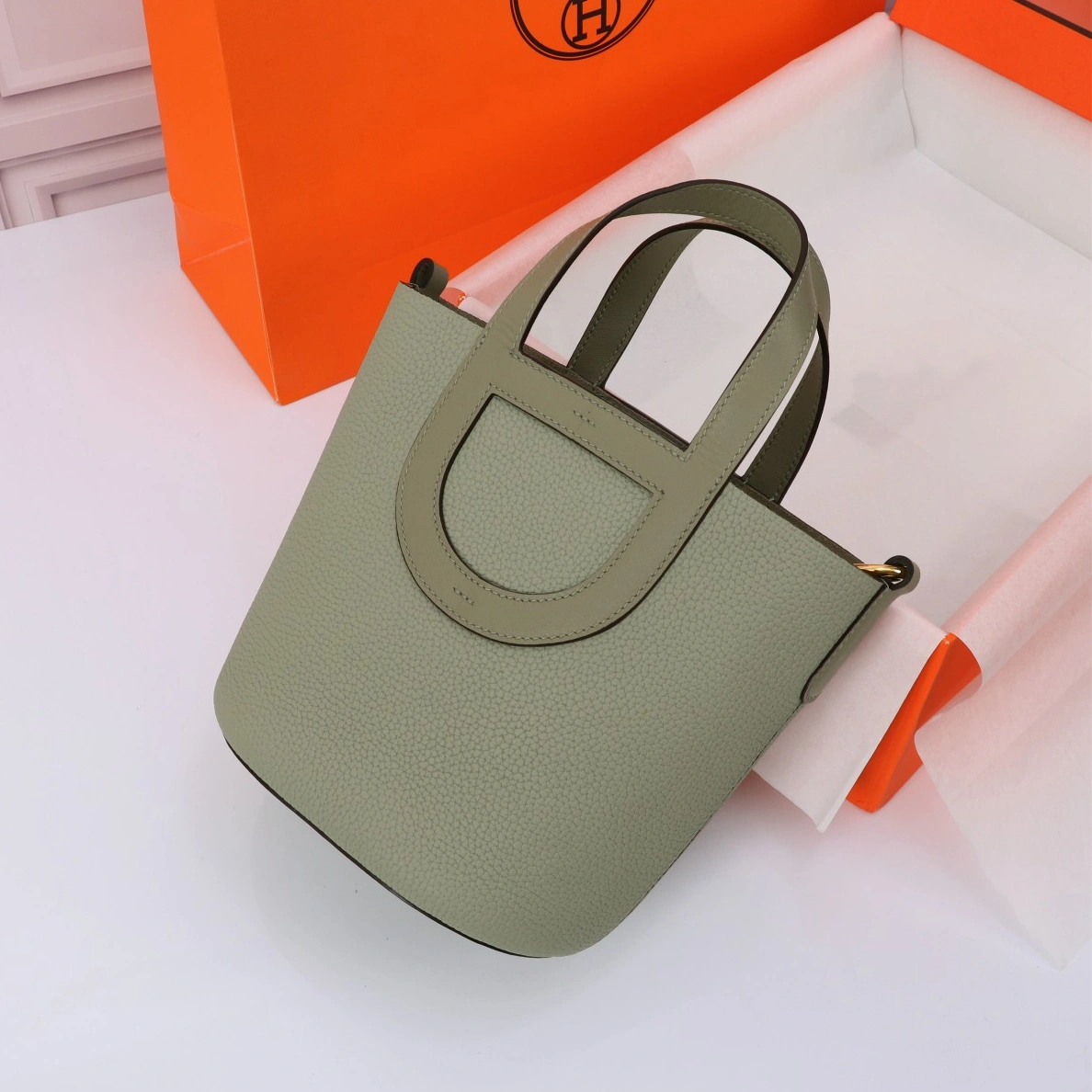 Bright 1785 Hermes AAA Quality Handbags In Gold For Women - Image 3