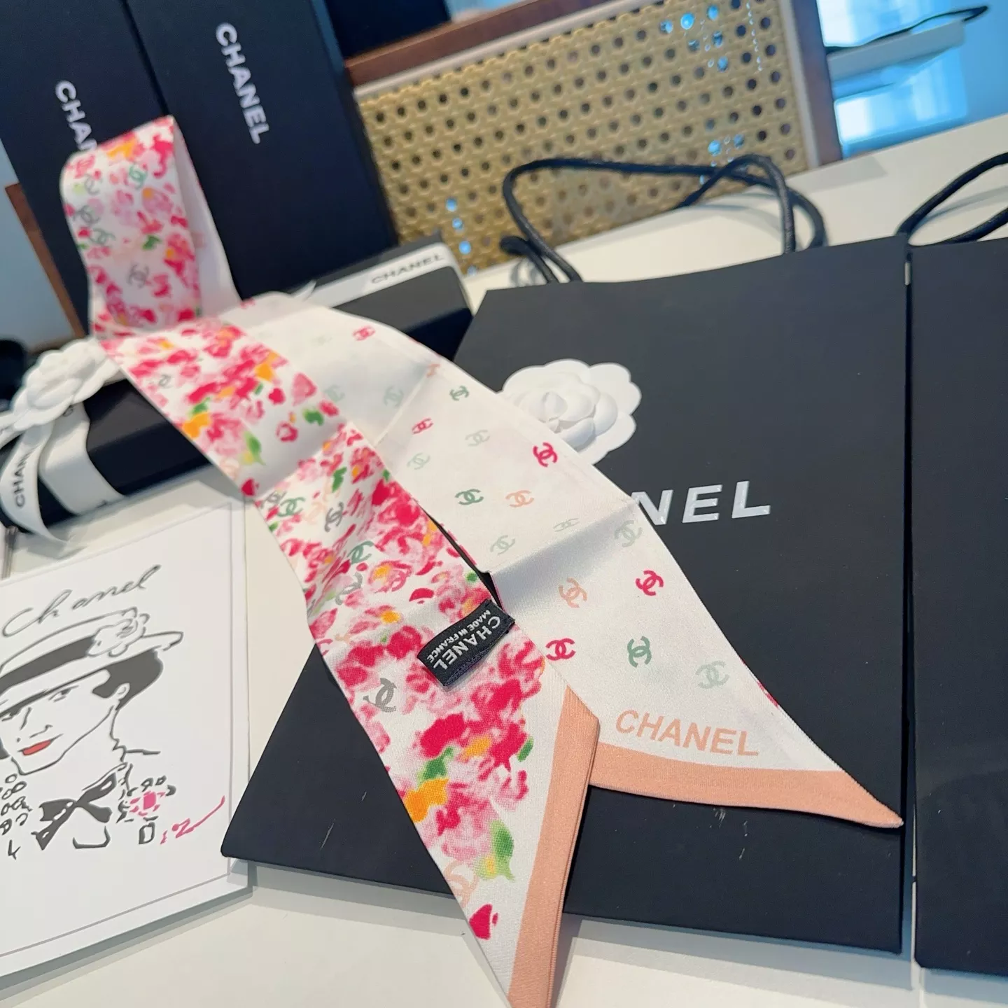 Chanel Silk Scarf EasyMatch 1436