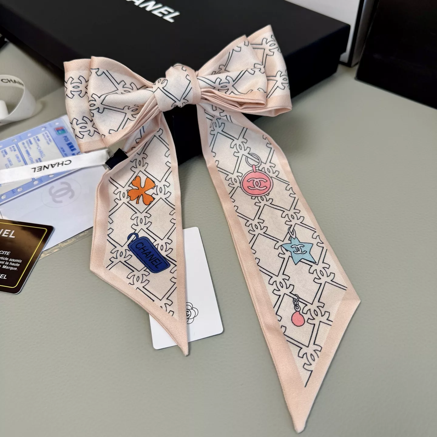 Chanel Silk Scarf Trendy 5797 - Image 3