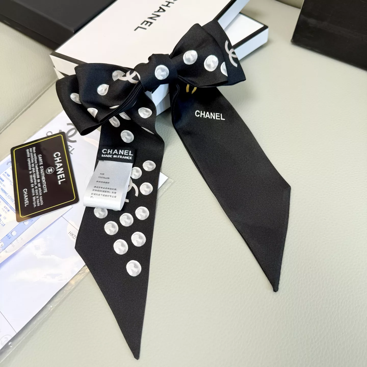 Chanel Silk Scarf WellDesigned 2171 - Image 3