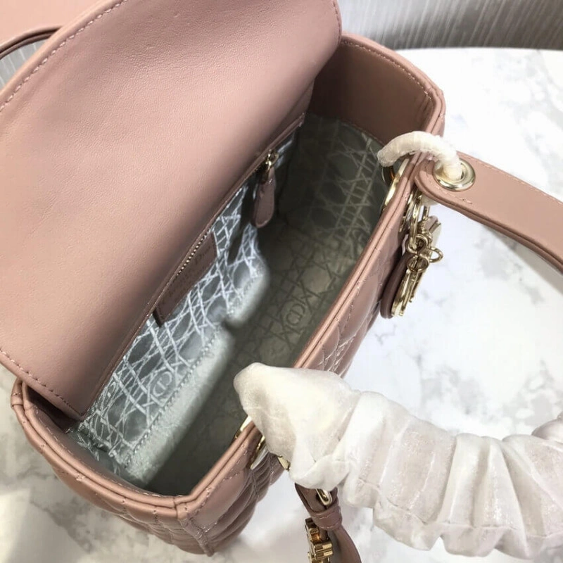 The Lady D Christian Dior My Lady Dior Bag Blush Cannage Lambskin - Image 13