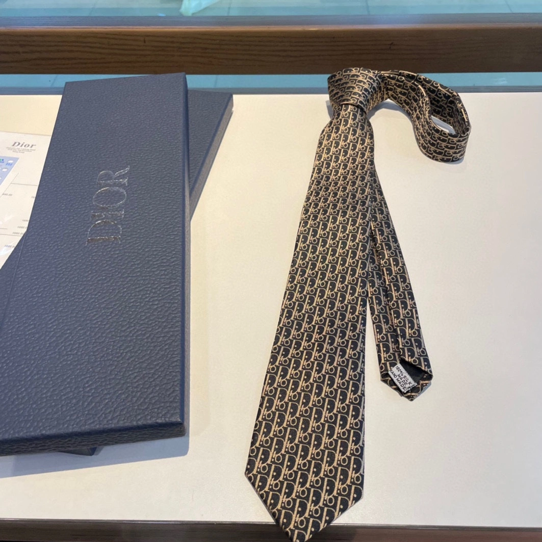 Christian Dior Necktie For Men Fashionable 9760 - Image 3