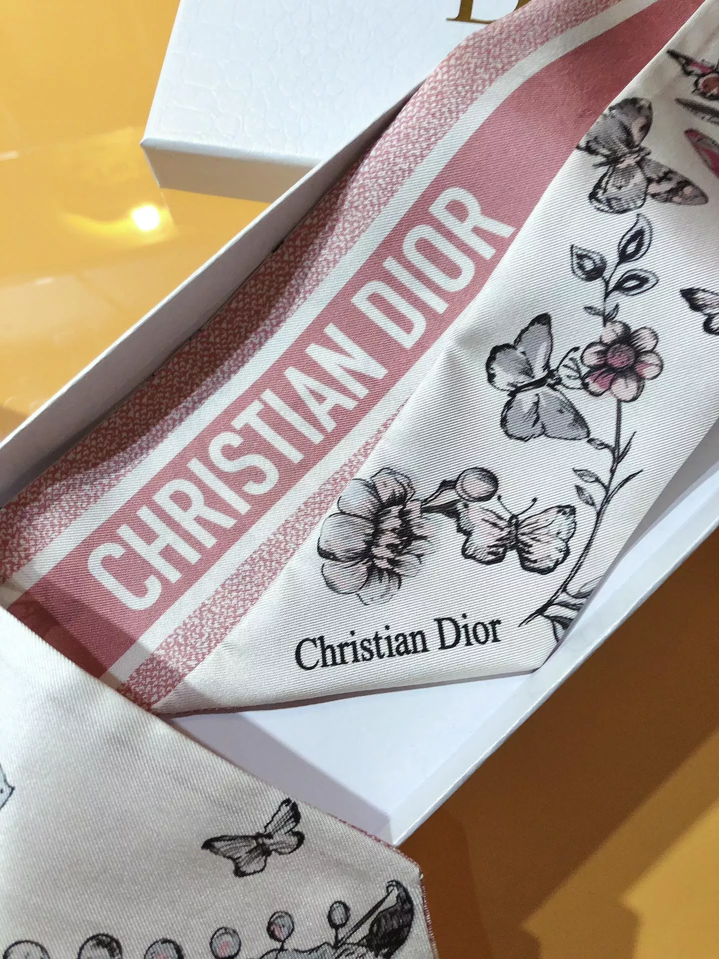 Christian Dior Silk Scarf Bright 1387 - Image 4