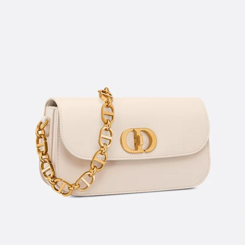 Dior 30 Montaigne Avenue Bag In Box Calfskin White Popular 8522 - Image 3