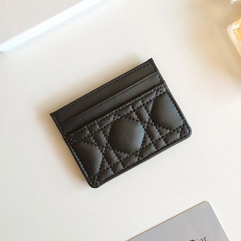 Dior Card Holder Cannage Calfskin Black Affordable 4856 - Image 3