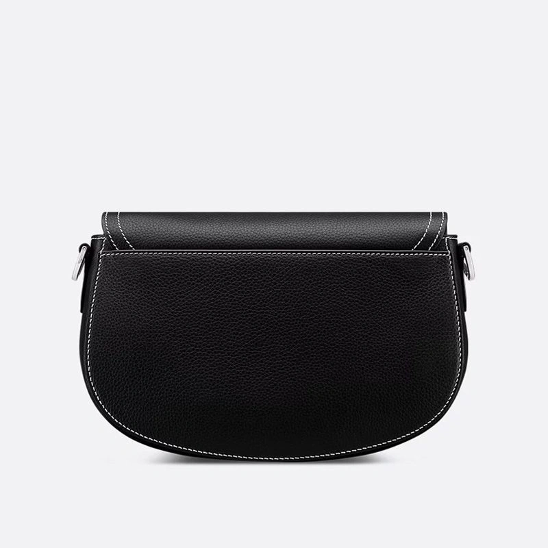 Dior Saddle Compact Messenger In Grained Calfskin Black AllSeason 4520 - Image 3