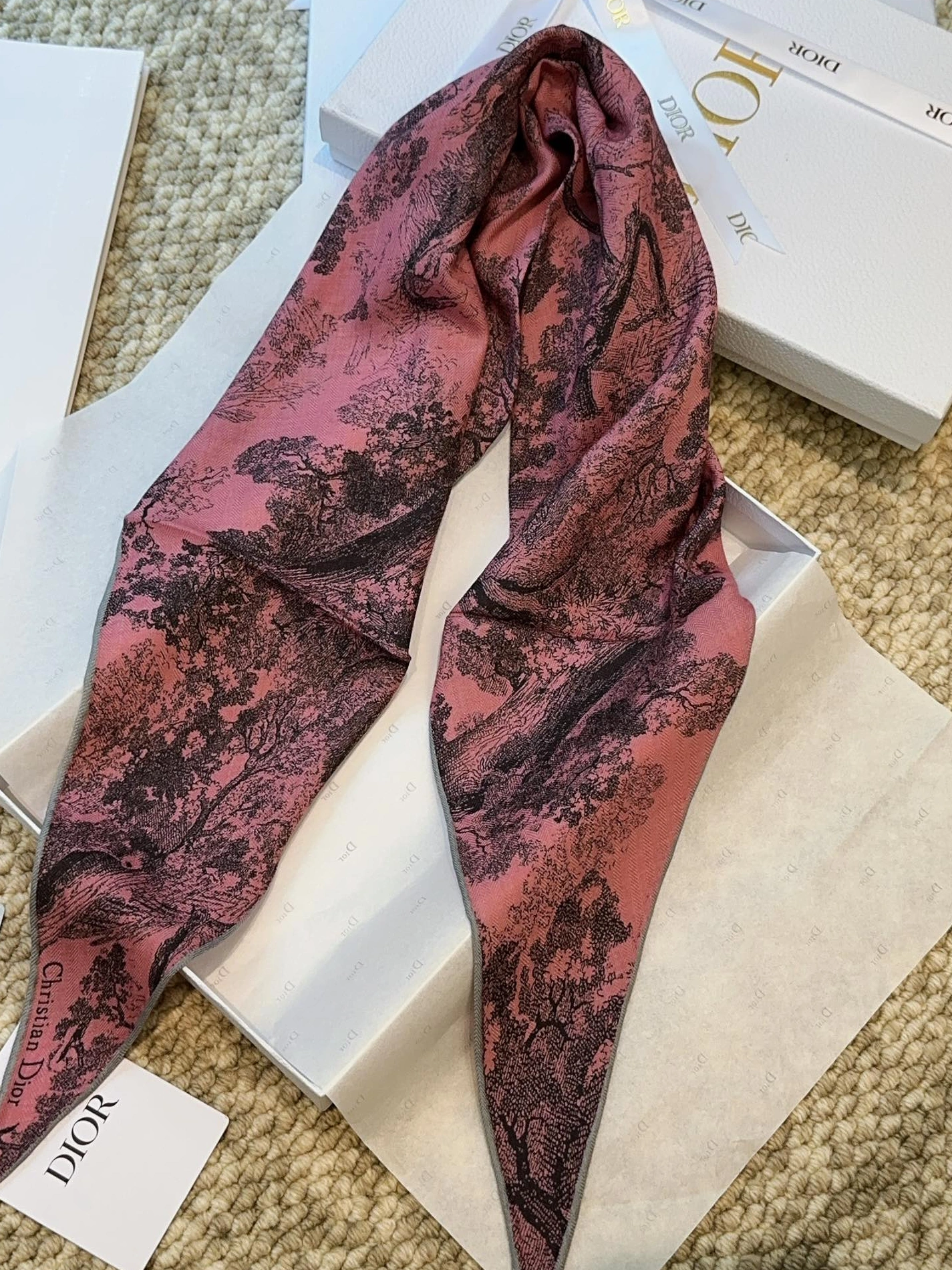 Durable 2645 Christian Dior Silk Scarf