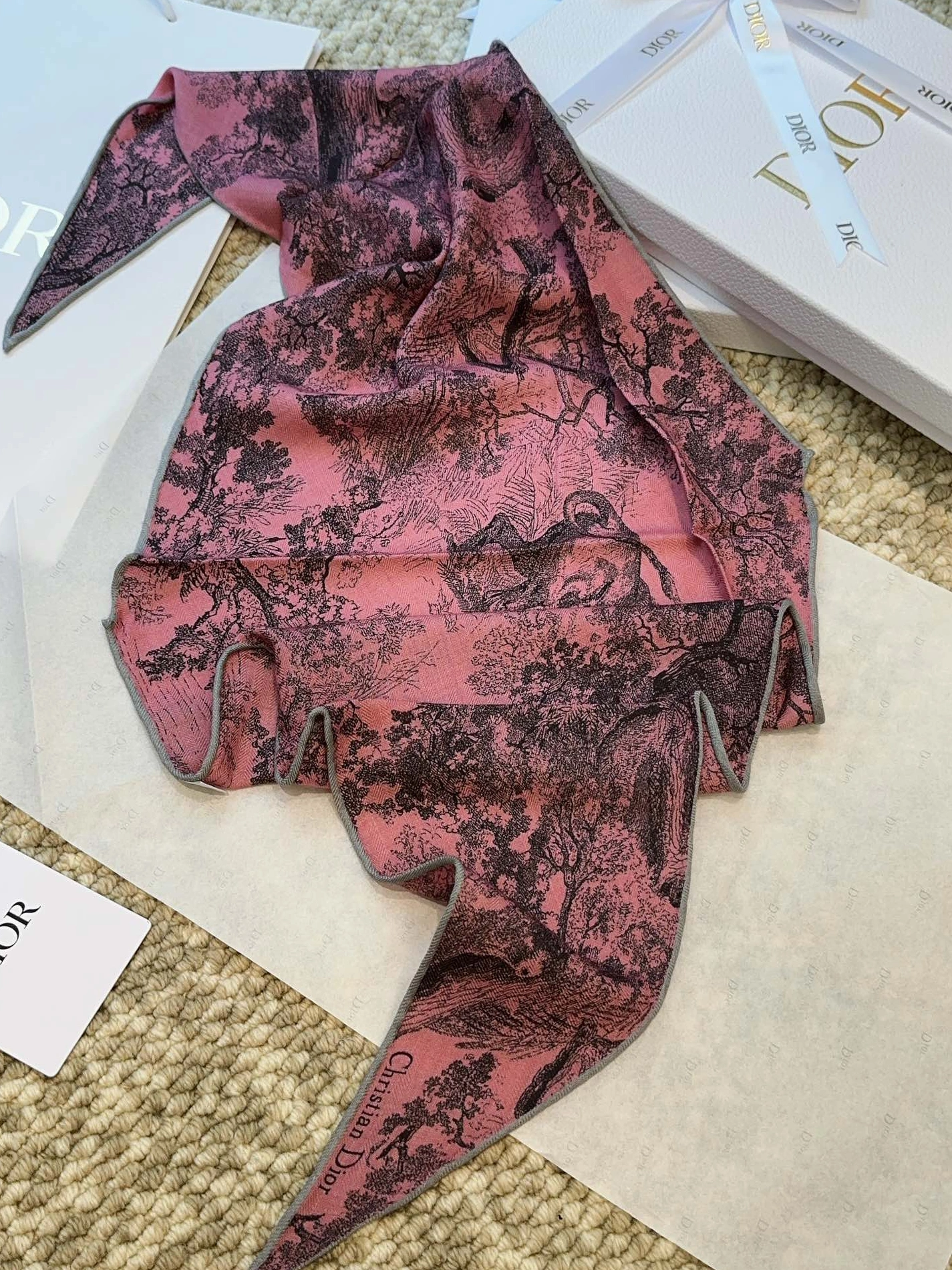 Durable 2645 Christian Dior Silk Scarf - Image 6