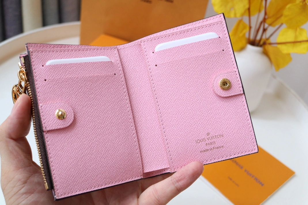 Efficient 5841 Louis Vuitton AAA Quality Card Case In Pink - Image 5