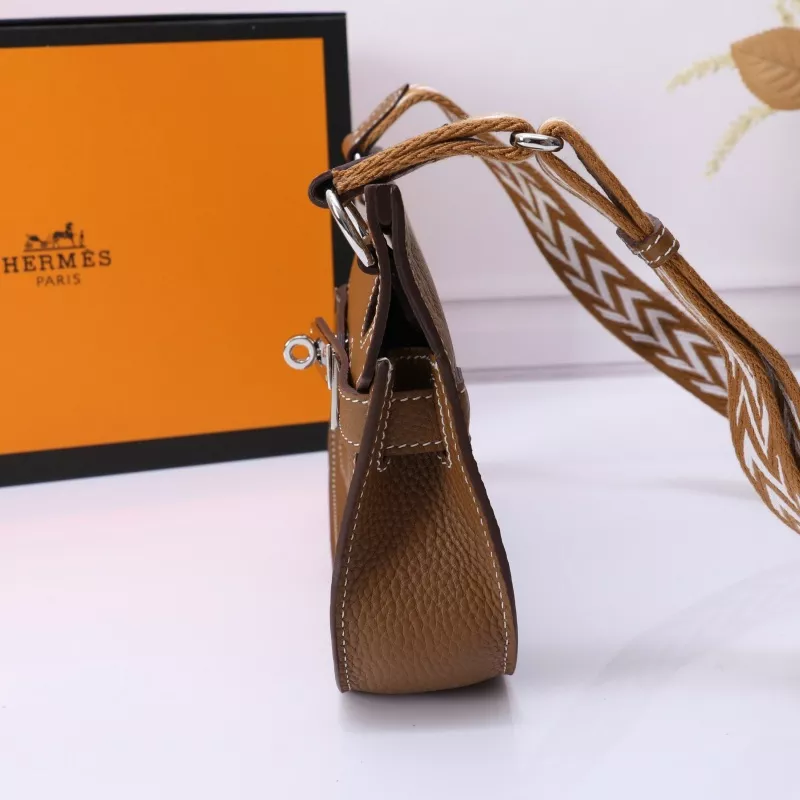 Hermes AAA Quality Messenger Bags In Brown For Unisex Soft 5692 - Image 3