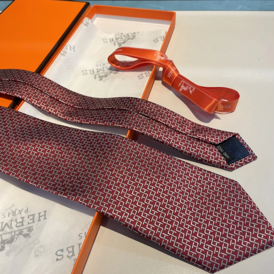 Hermes Necktie For Men Elegant 2408 - Image 6