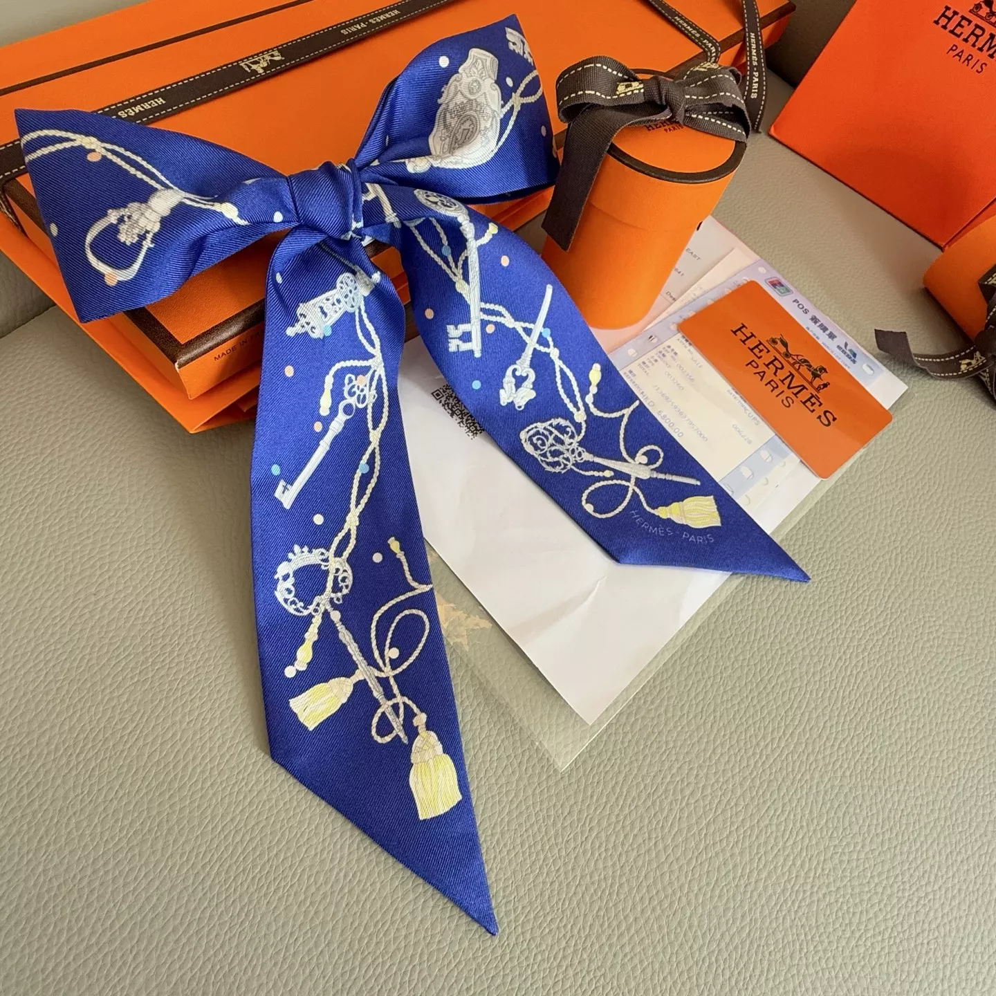 Hermes Silk Scarf Reliable 6104 - Image 3