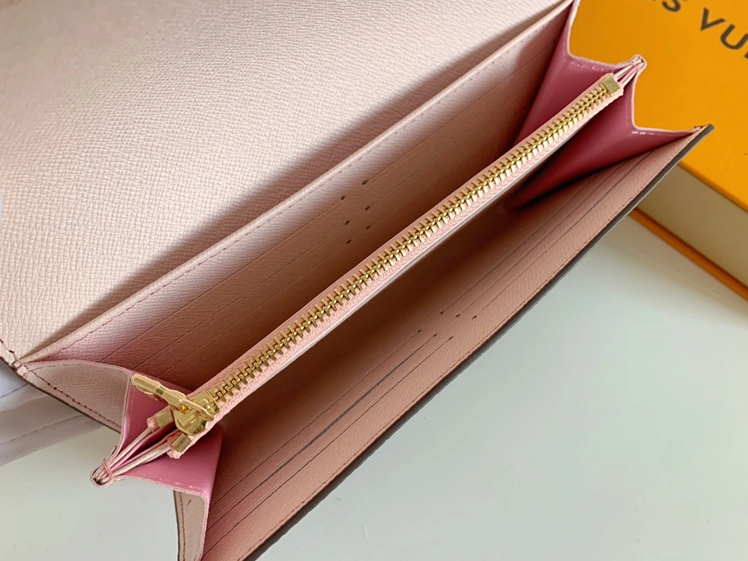 HighQuality 3101 Louis Vuitton LV Wallets In Pink For Women - Image 4