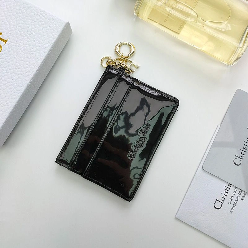 HighQuality 6559 Lady Dior Card Holder Patent Cannage Calfskin Black - Image 3