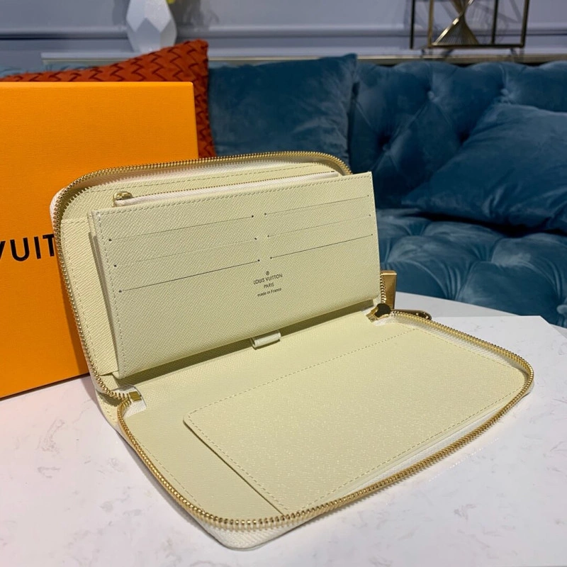Louis Vuit Louis Vuitton Damier Azur Canvas Zippy Organizer Wallet - Image 11