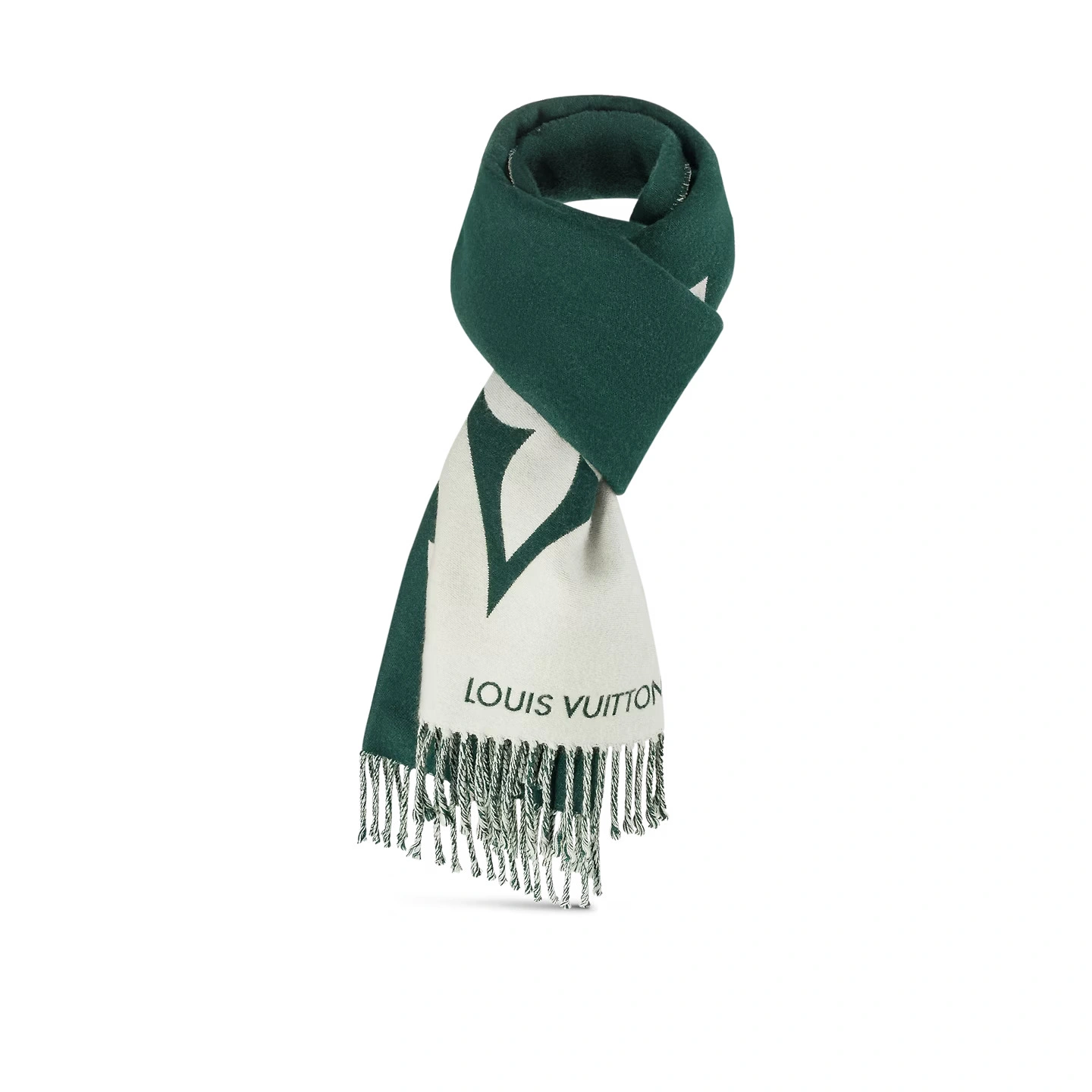Louis Vuitton Dark Green M79139 Graphic Dual Scarf - Image 5