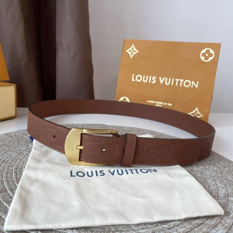 Damier In Louis Vuitton Detroit 35mm Belt - Image 3