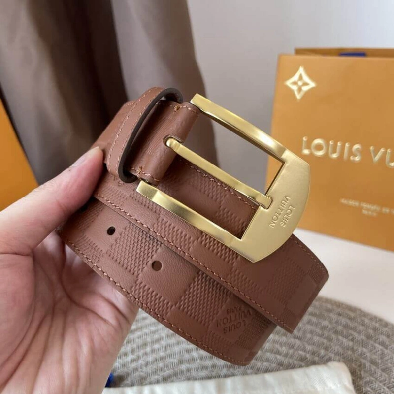 Damier In Louis Vuitton Detroit 35mm Belt - Image 4