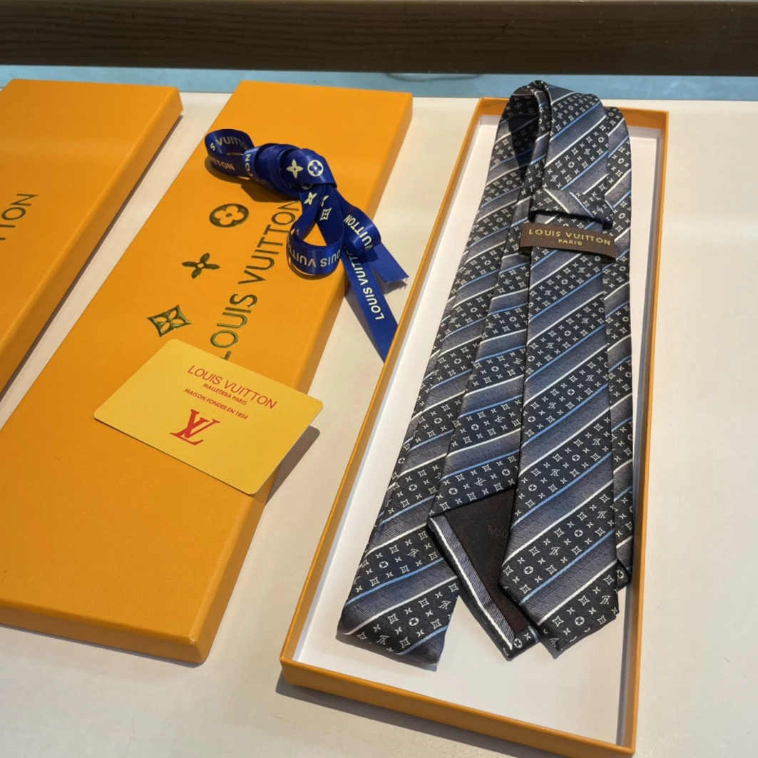 Louis Vuitton LV Necktie For Men Vibrant 7111 - Image 7