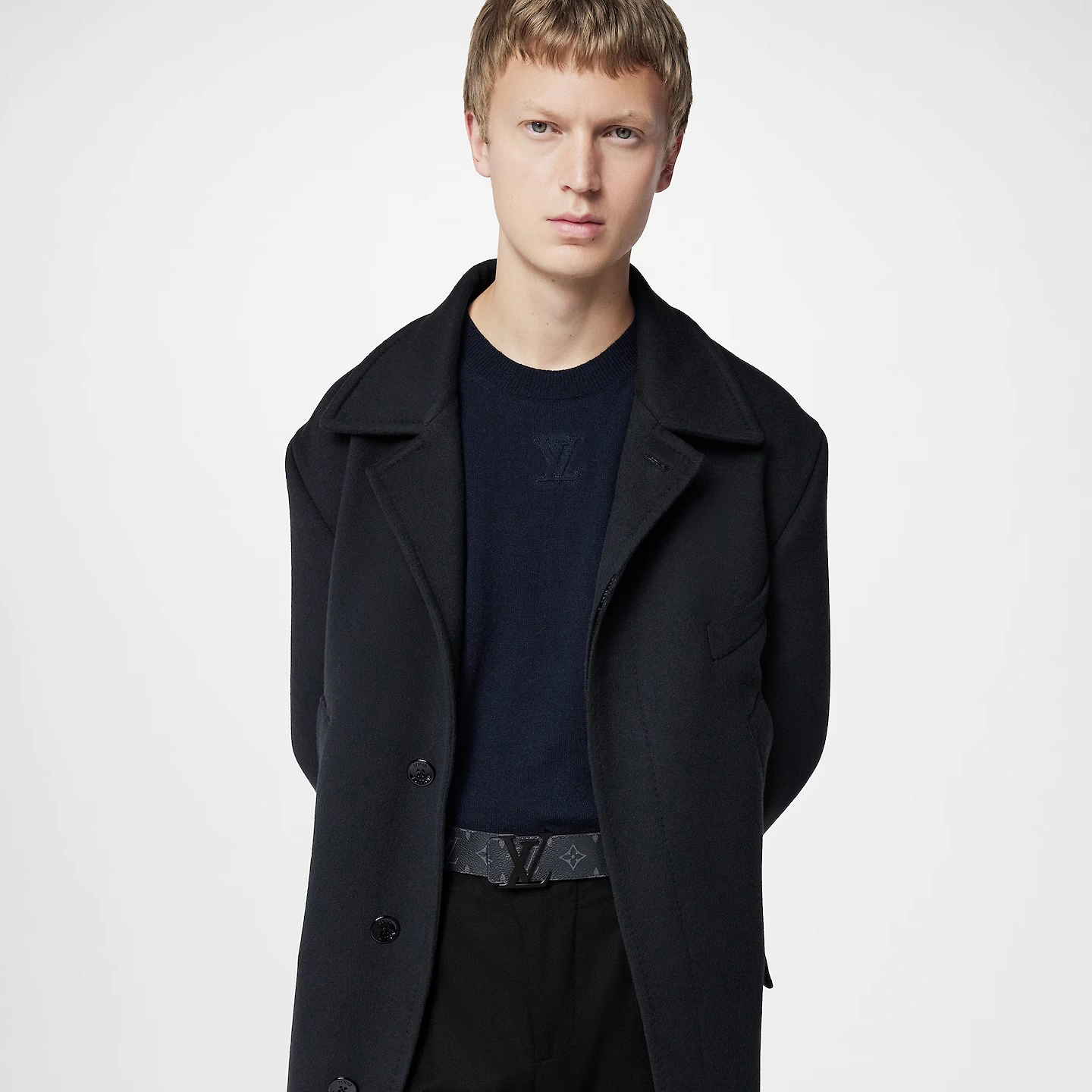 Louis Vuitton M0449U LV Initiales 40mm Matte Black Belt - Image 3