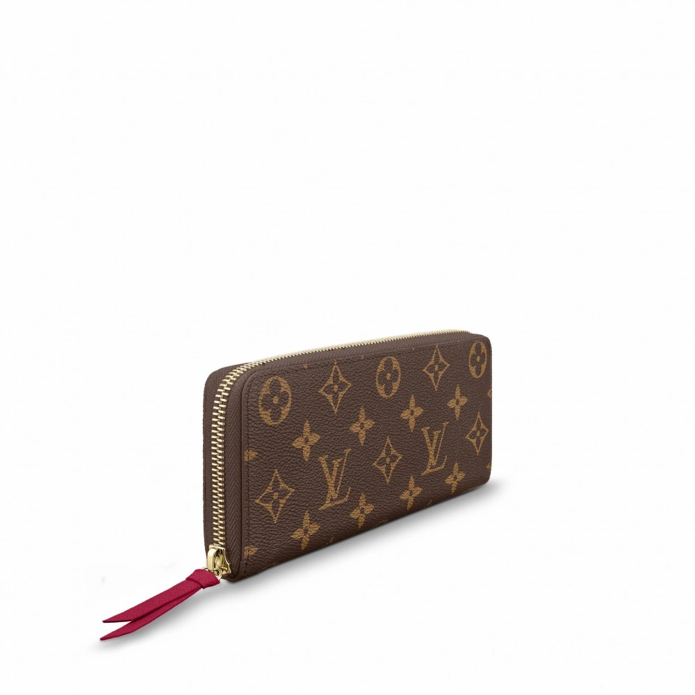 Louis Vuitton Monogram Canvas Clemence Wallet M60742 Fuchsia - Image 3