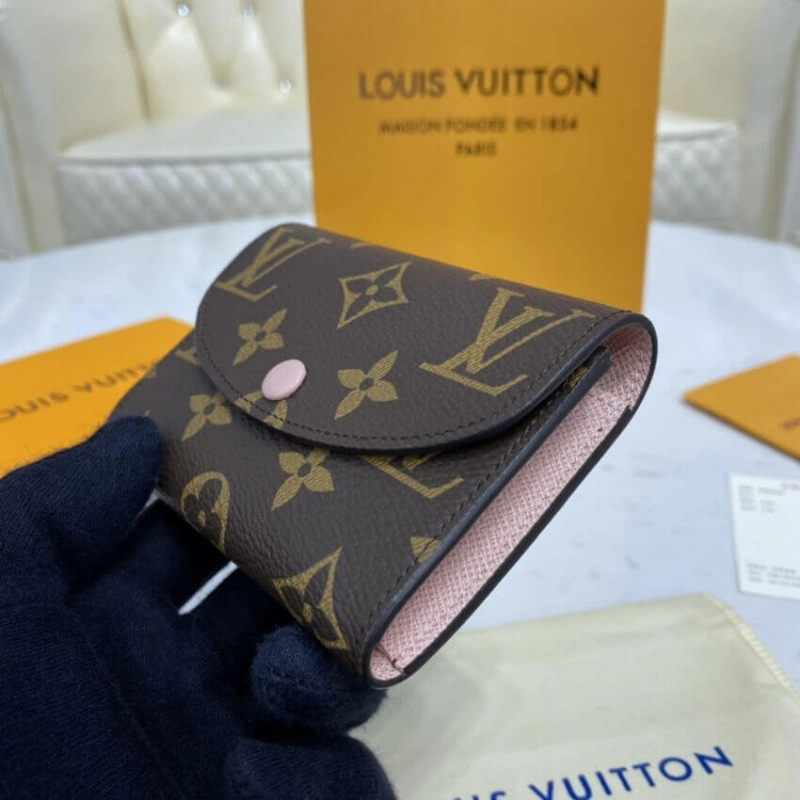 Pressstud Louis Vuitton Monogram Canvas Rosalie Coin Purse Pink - Image 3
