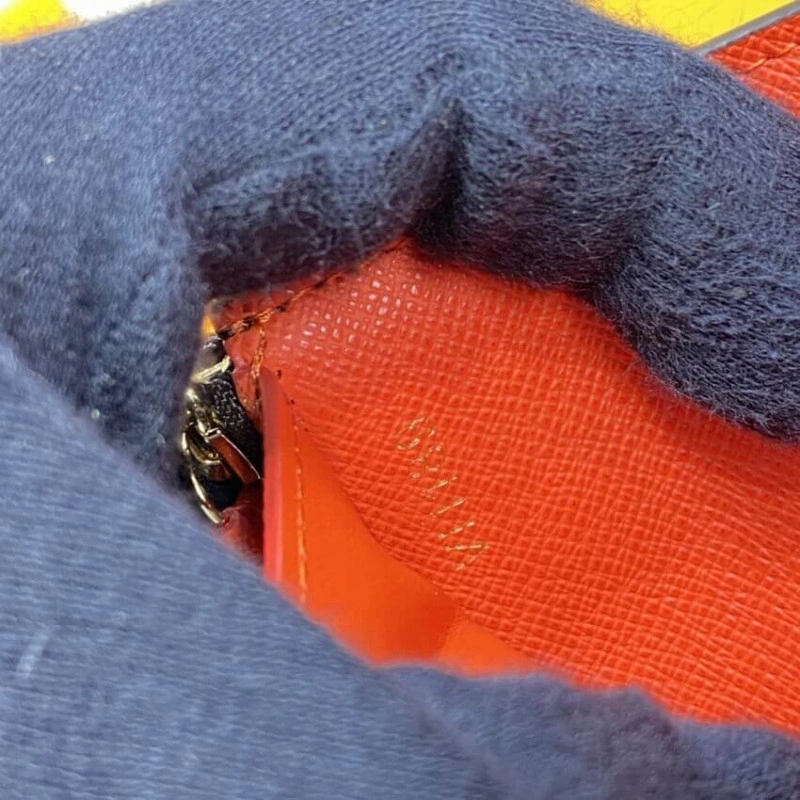 Grained c Louis Vuitton Monogram Canvas Victorine Wallet Watermelon Red - Image 9