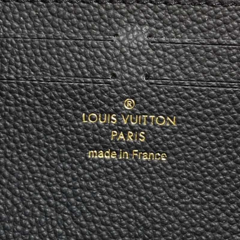 Supple gr Louis Vuitton Monogram Empreinte Leather Clemence Wallet Black - Image 9