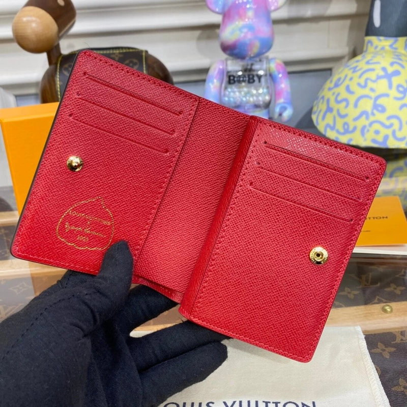 Goldcolor Louis Vuitton x Yayoi Kusama Lou Wallet M81981 - Image 9