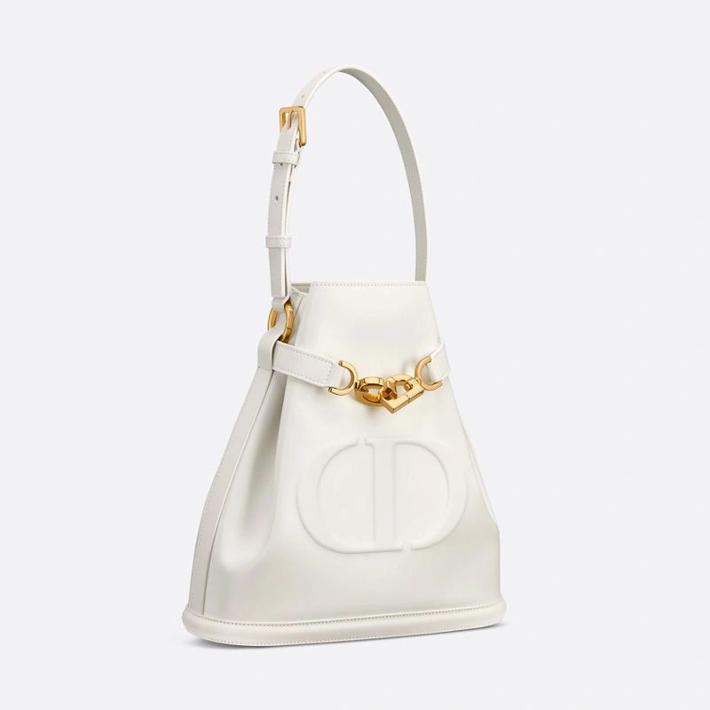 Medium C'est Dior Bag In CD-Embossed Calfskin White ModernLook 6333 - Image 3
