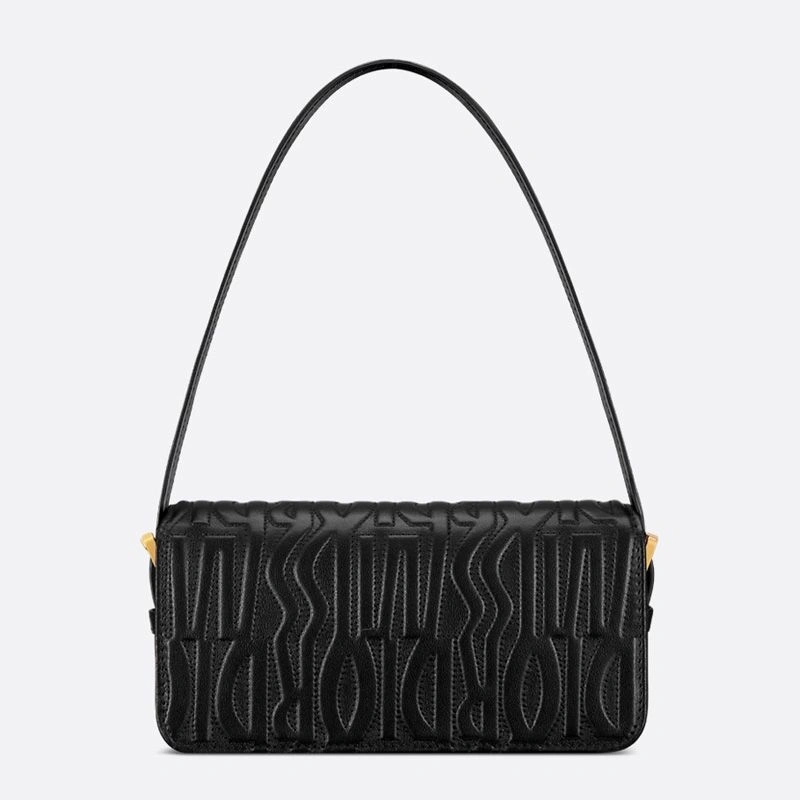 Miss Dior Flap Bag In Quilted Miss Dior Allover Calfskin Black SmartChoice 195 - Image 3