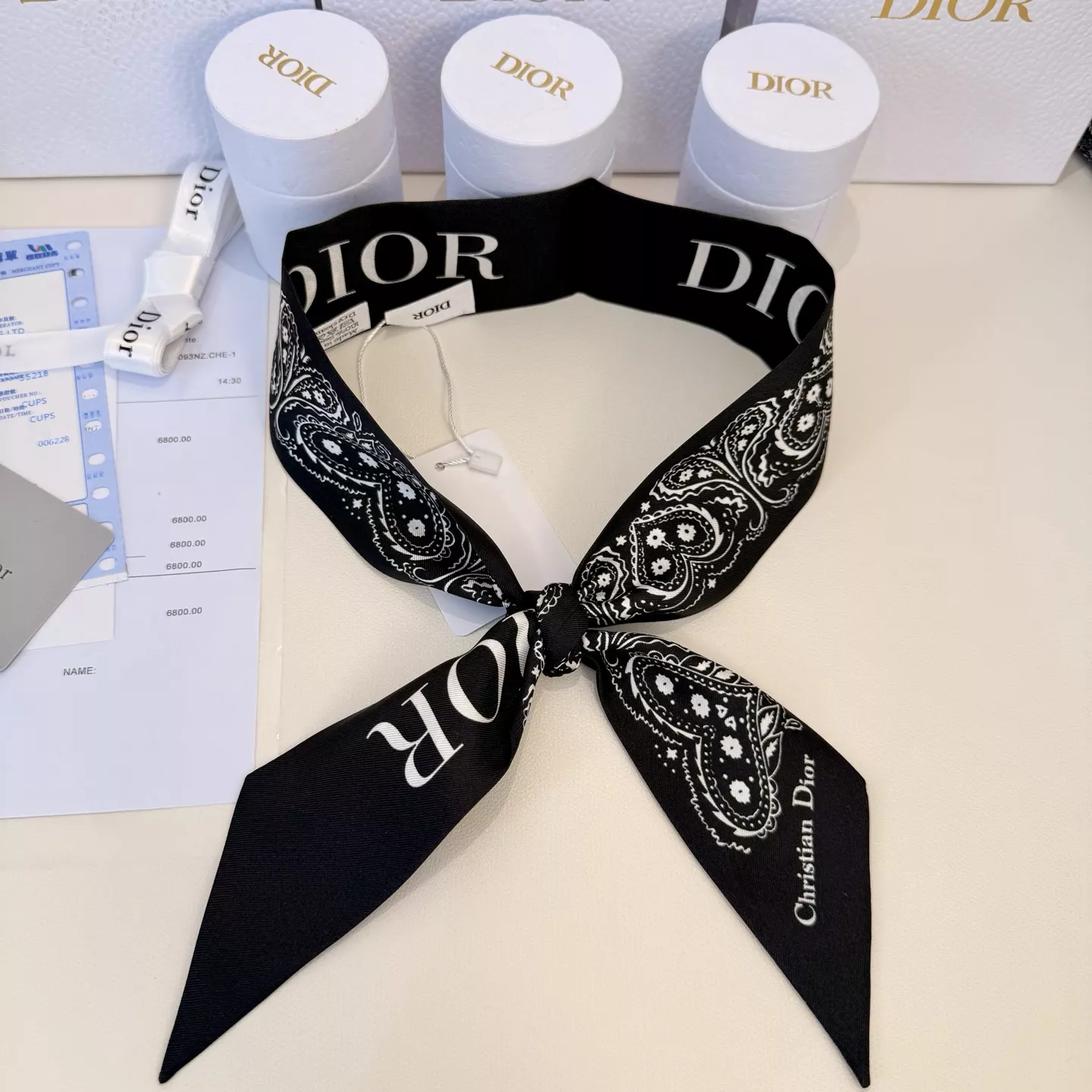 Modern 3940 Christian Dior Silk Scarf - Image 3