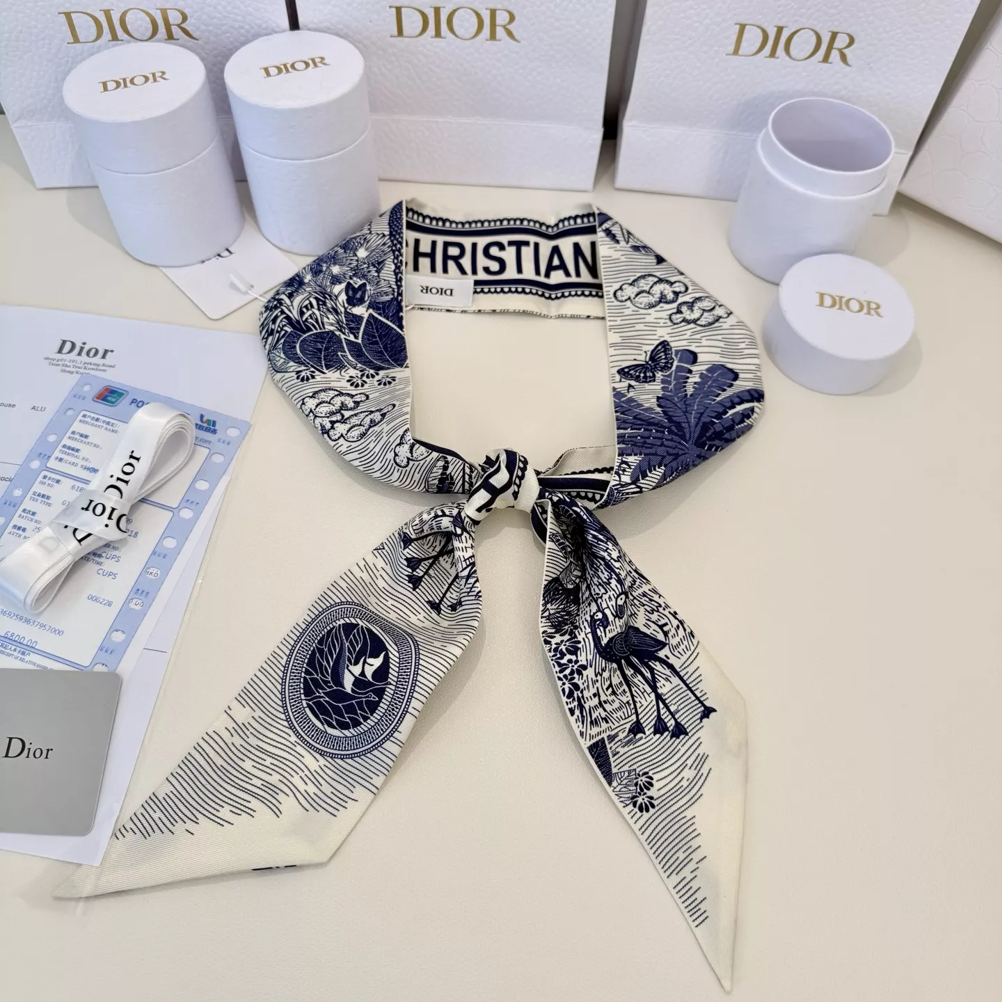 Modern 803 Christian Dior Silk Scarf - Image 3