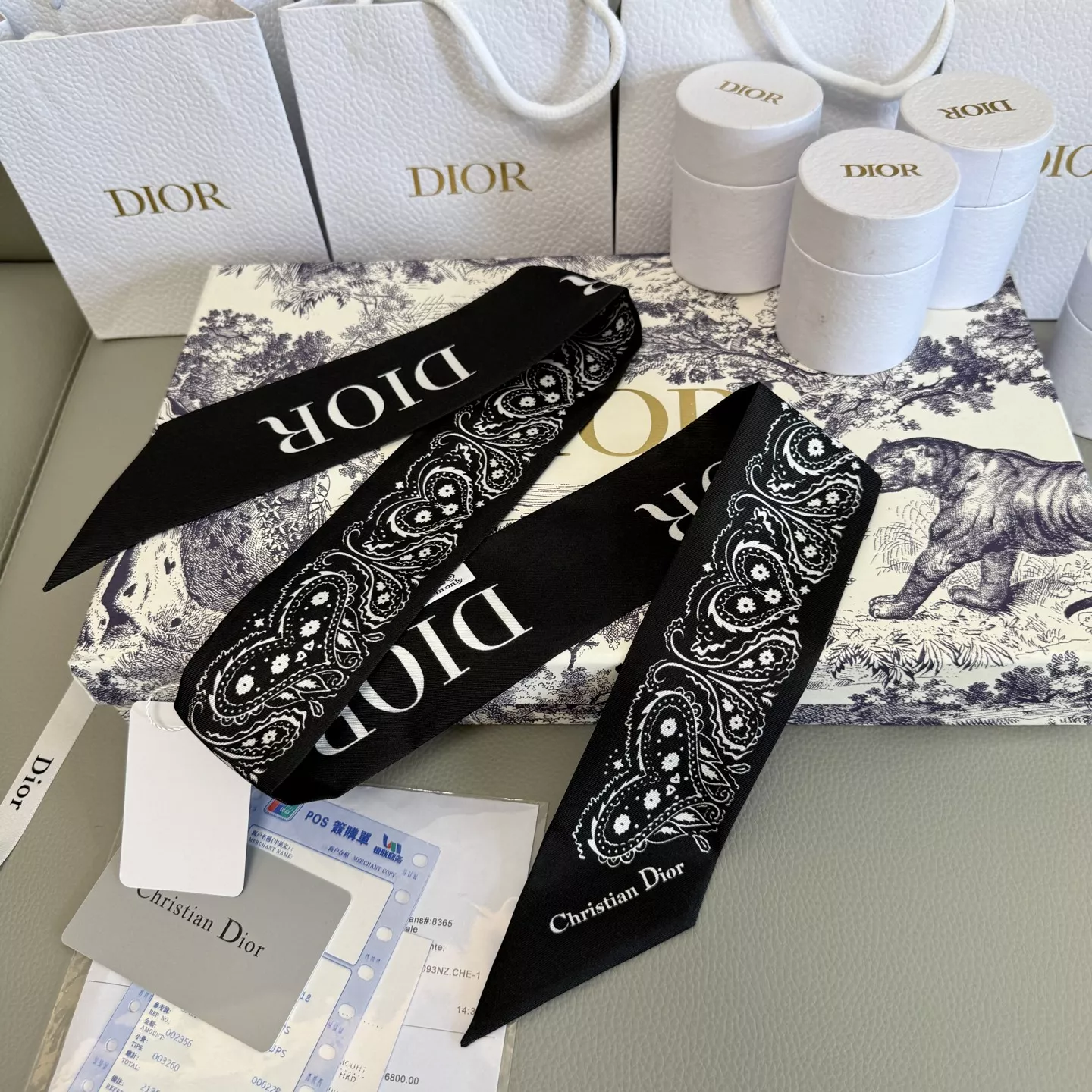 Practical 8863 Christian Dior Silk Scarf