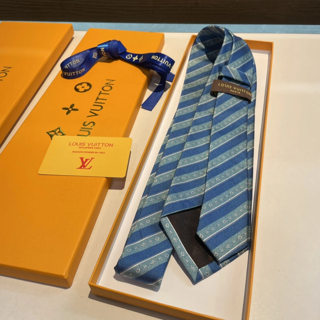 Sophisticated 8889 Louis Vuitton LV Necktie For Men - Image 7