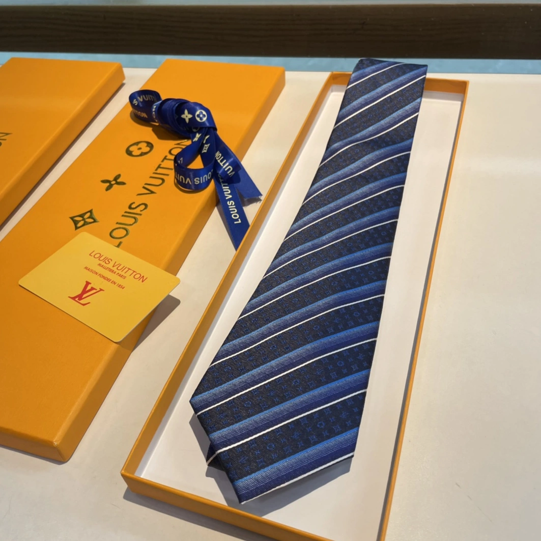 Timeless 573 Louis Vuitton LV Necktie For Men - Image 8