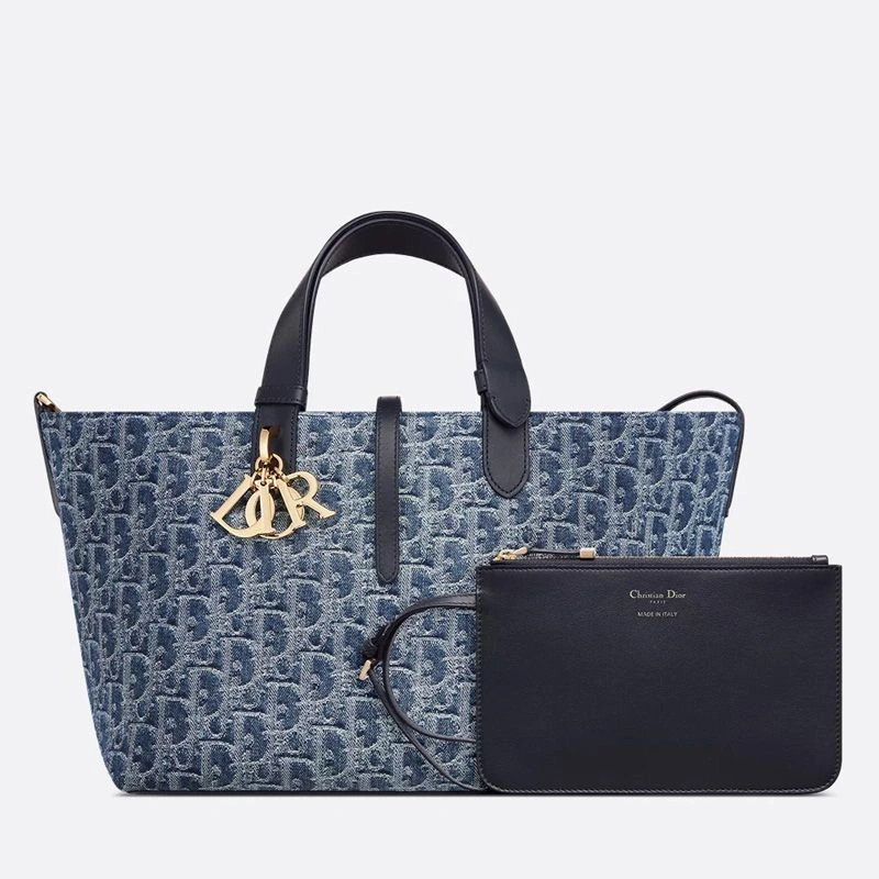 TopPick 9160 Dior Toujours Bag In Oblique Motif Denim Blue - Image 3