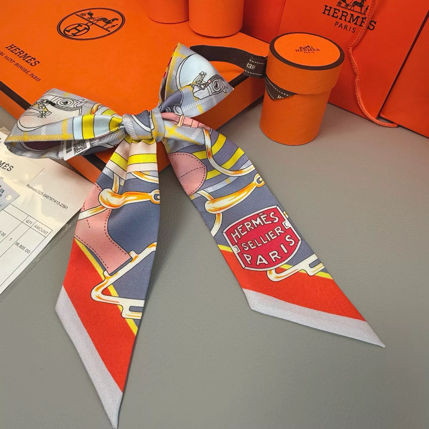 Trendy 9313 Hermes Silk Scarf - Image 3