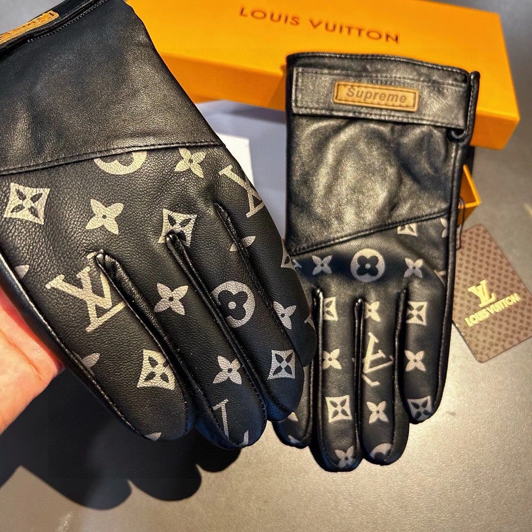 Versatile 2971 Louis Vuitton LV Gloves For Men - Image 7