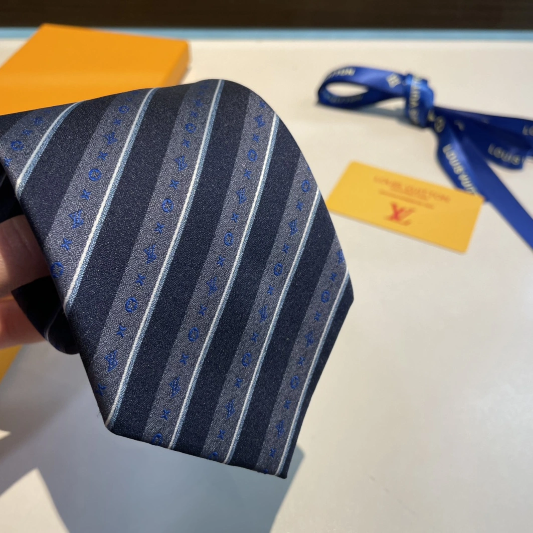 Vibrant 8505 Louis Vuitton LV Necktie For Men - Image 4