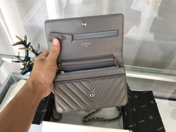 ModernLook CHANEL Flap Bag Lambskin With Gold Silver Hardware 847 - Image 14