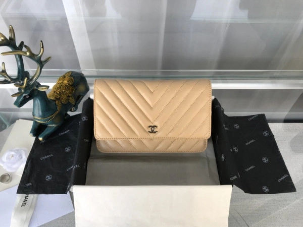 Popular CHANEL Flap Bag Lambskin With Gold Silver Hardware 844 - Image 7