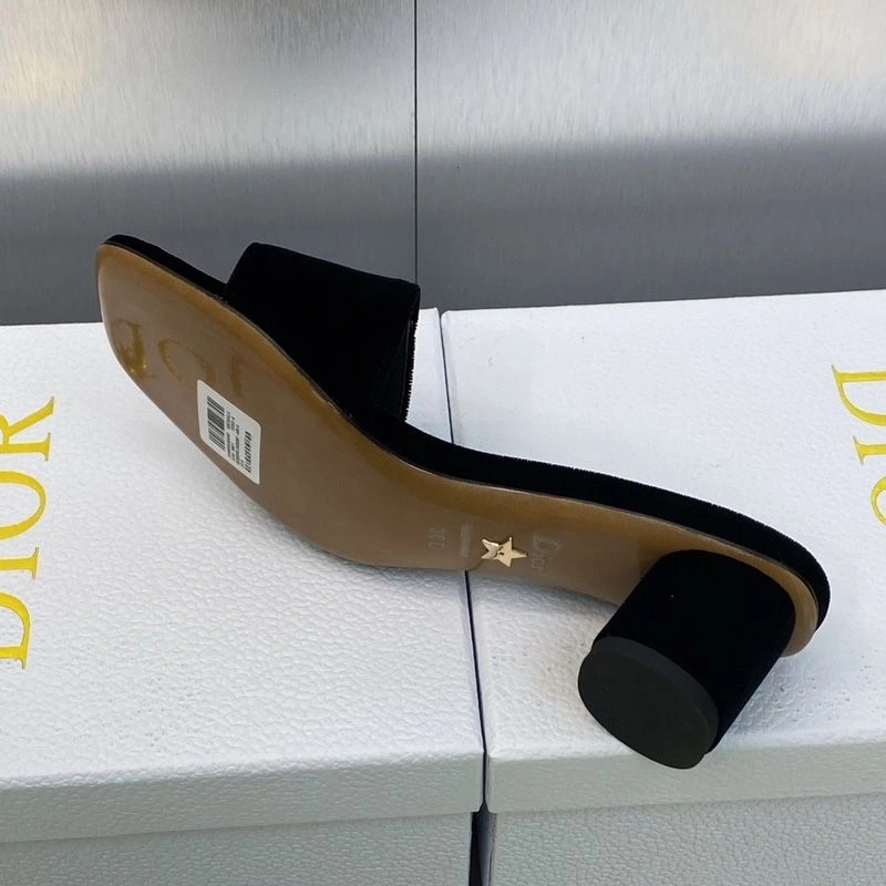 C'est Dior Slides Women Velvet Black - Image 4