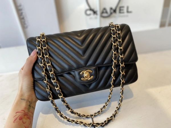 CHANEL FLAP BAG LAMBSKIN 25.5cm GoAnywhere 771 - Image 10